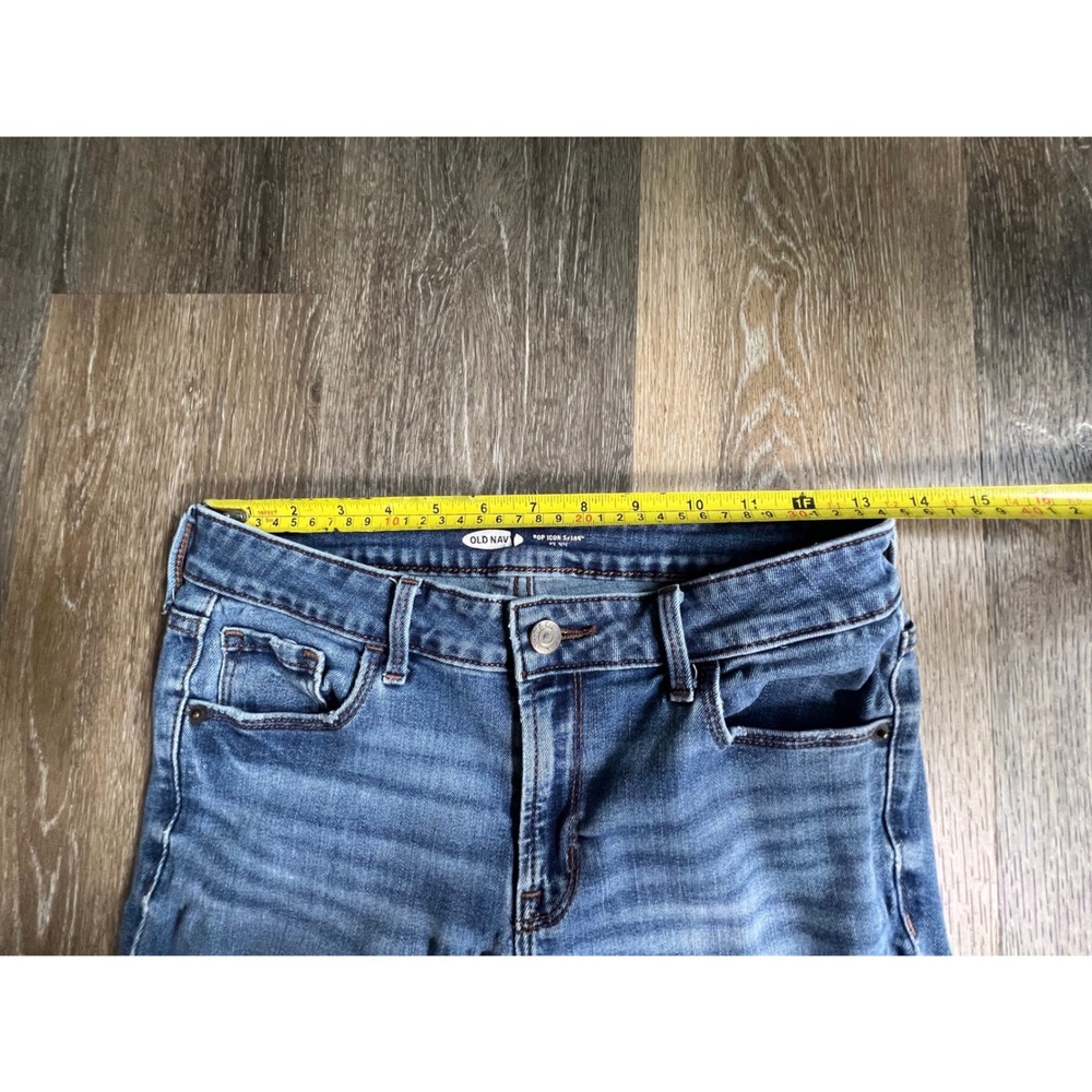 Old Navy Pop Icon Skinny Jeans Womens 6 Blue Mid Rise Stretch Denim 2140 - Picture 3 of 8